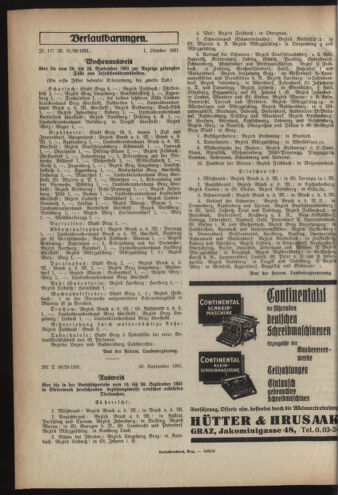 Verordnungsblatt der steiermärkischen Landesregierung 19311007 Seite: 2