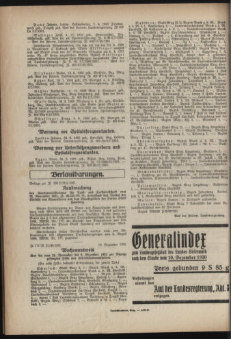 Verordnungsblatt der steiermärkischen Landesregierung 19311216 Seite: 2