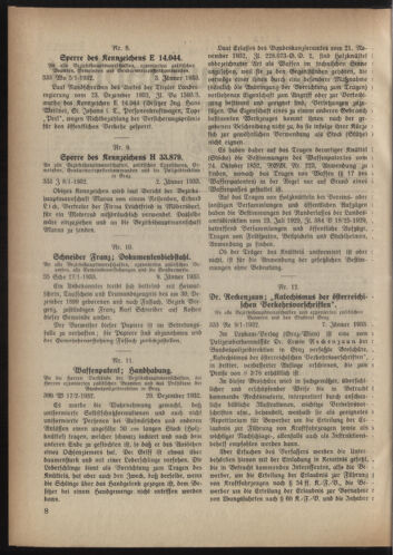 Verordnungsblatt der steiermärkischen Landesregierung 19330118 Seite: 2