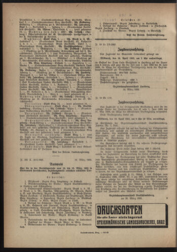 Verordnungsblatt der steiermärkischen Landesregierung 19330322 Seite: 2