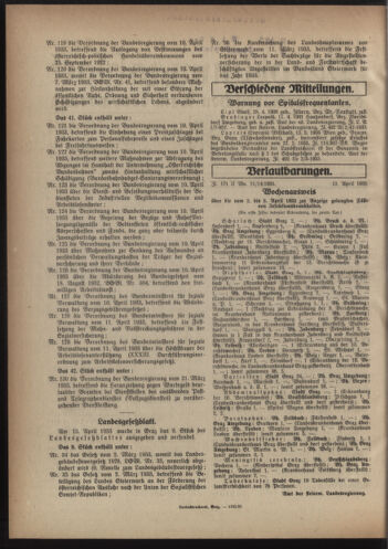 Verordnungsblatt der steiermärkischen Landesregierung 19330419 Seite: 2