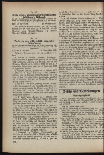 Verordnungsblatt der steiermärkischen Landesregierung 19331108 Seite: 2