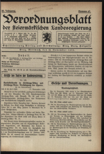 Verordnungsblatt der steiermärkischen Landesregierung