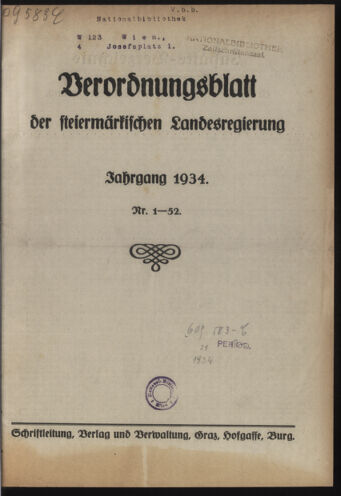 Verordnungsblatt der steiermärkischen Landesregierung 19331227 Seite: 3