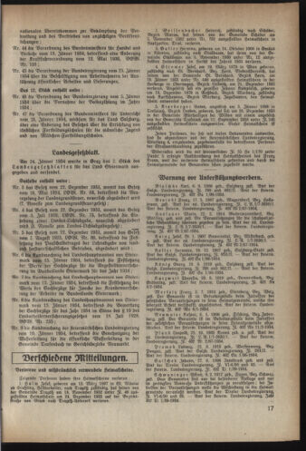 Verordnungsblatt der steiermärkischen Landesregierung 19340131 Seite: 3