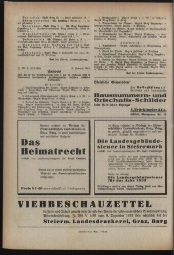 Verordnungsblatt der steiermärkischen Landesregierung 19340221 Seite: 4