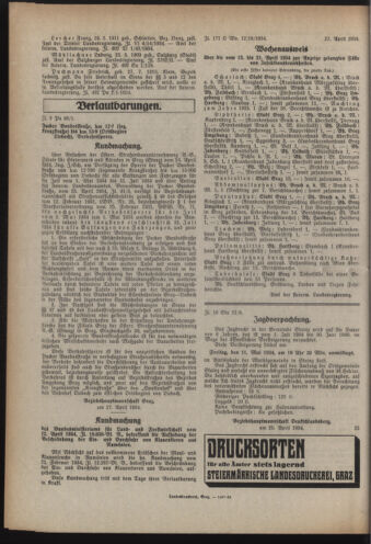 Verordnungsblatt der steiermärkischen Landesregierung 19340502 Seite: 4