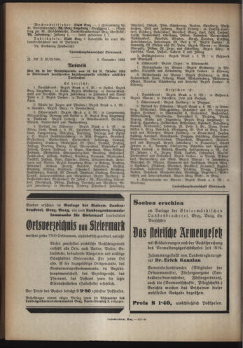 Verordnungsblatt der steiermärkischen Landesregierung 19341114 Seite: 4