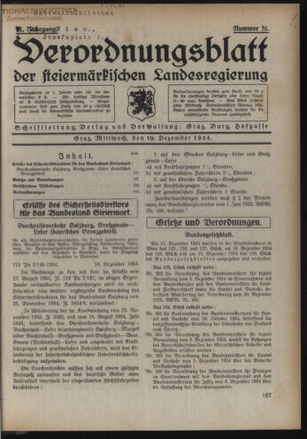 Verordnungsblatt der steiermärkischen Landesregierung 19341219 Seite: 1