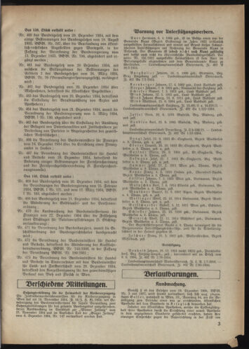 Verordnungsblatt der steiermärkischen Landesregierung 19350102 Seite: 3