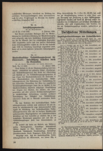 Verordnungsblatt der steiermärkischen Landesregierung 19360212 Seite: 2