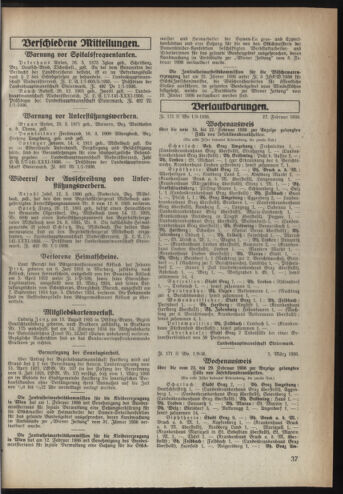 Verordnungsblatt der steiermärkischen Landesregierung 19360311 Seite: 3