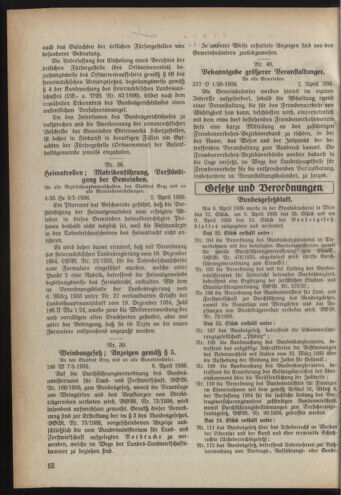 Verordnungsblatt der steiermärkischen Landesregierung 19360415 Seite: 2