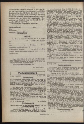 Verordnungsblatt der steiermärkischen Landesregierung 19360429 Seite: 2