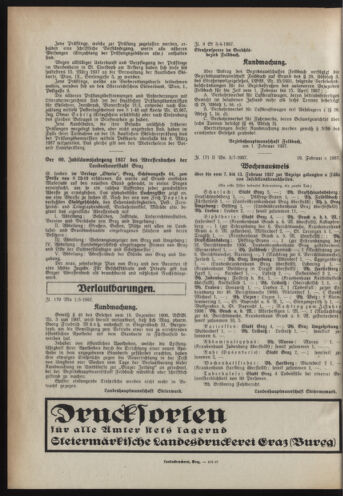 Verordnungsblatt der steiermärkischen Landesregierung 19370224 Seite: 4