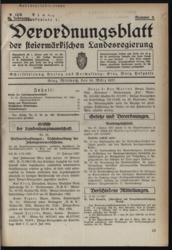 Verordnungsblatt der steiermärkischen Landesregierung