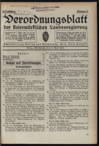 Verordnungsblatt der steiermärkischen Landesregierung