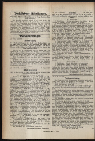 Verordnungsblatt der steiermärkischen Landesregierung 19370505 Seite: 2