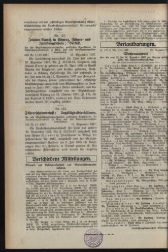 Verordnungsblatt der steiermärkischen Landesregierung 19371229 Seite: 2