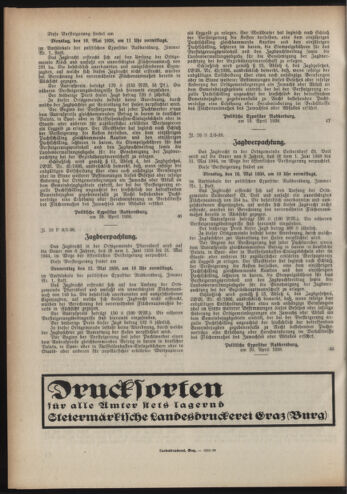 Verordnungsblatt der steiermärkischen Landesregierung 19380427 Seite: 6