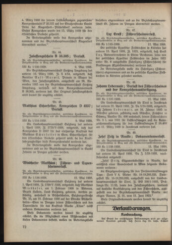 Verordnungsblatt der steiermärkischen Landesregierung 19380518 Seite: 2