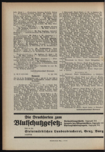 Verordnungsblatt der steiermärkischen Landesregierung 19380720 Seite: 4