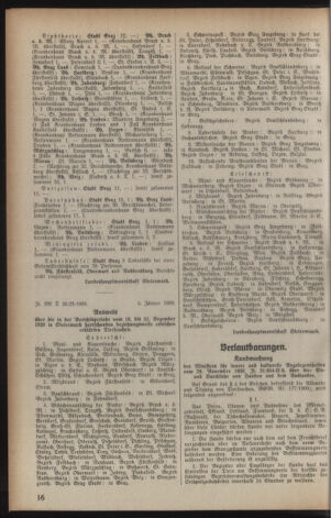 Verordnungsblatt der steiermärkischen Landesregierung 19390111 Seite: 6