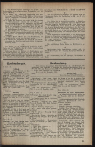 Verordnungsblatt der steiermärkischen Landesregierung 19390111 Seite: 7