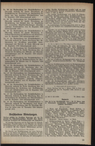 Verordnungsblatt der steiermärkischen Landesregierung 19390125 Seite: 5