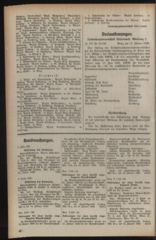 Verordnungsblatt der steiermärkischen Landesregierung 19390125 Seite: 6