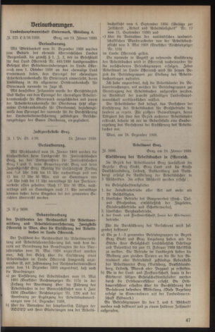 Verordnungsblatt der steiermärkischen Landesregierung 19390128 Seite: 5