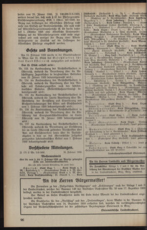 Verordnungsblatt der steiermärkischen Landesregierung 19390225 Seite: 2