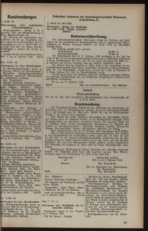 Verordnungsblatt der steiermärkischen Landesregierung 19390225 Seite: 3