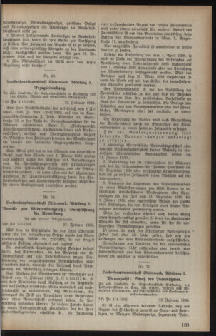 Verordnungsblatt der steiermärkischen Landesregierung 19390301 Seite: 3