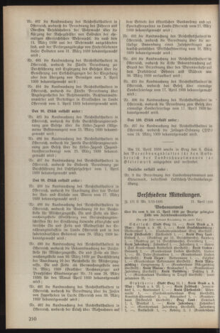 Verordnungsblatt der steiermärkischen Landesregierung 19390429 Seite: 2