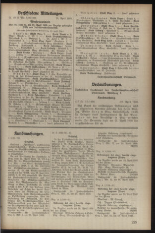 Verordnungsblatt der steiermärkischen Landesregierung 19390506 Seite: 11