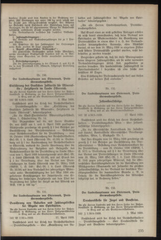 Verordnungsblatt der steiermärkischen Landesregierung 19390510 Seite: 5