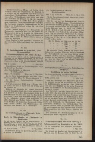 Verordnungsblatt der steiermärkischen Landesregierung 19390527 Seite: 7