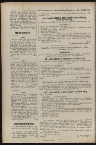 Verordnungsblatt der steiermärkischen Landesregierung 19390603 Seite: 10