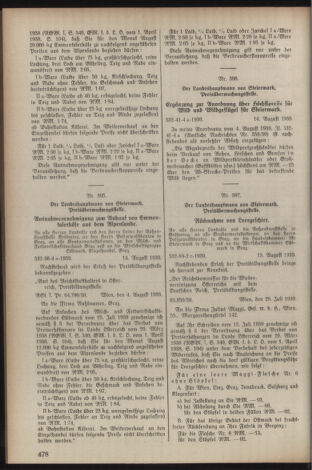 Verordnungsblatt der steiermärkischen Landesregierung 19390819 Seite: 6