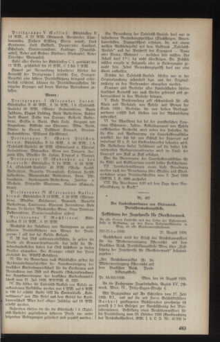 Verordnungsblatt der steiermärkischen Landesregierung 19390823 Seite: 3