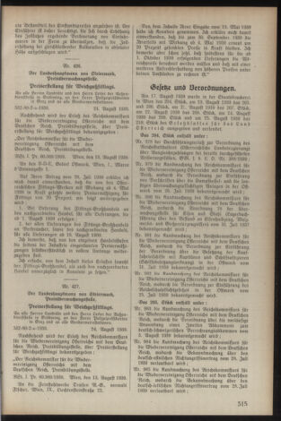 Verordnungsblatt der steiermärkischen Landesregierung 19390902 Seite: 7