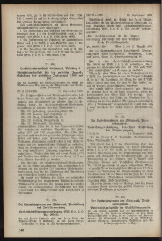 Verordnungsblatt der steiermärkischen Landesregierung 19390920 Seite: 2