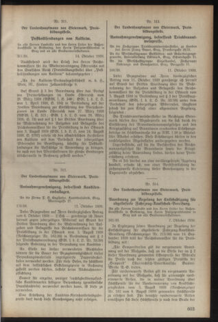 Verordnungsblatt der steiermärkischen Landesregierung 19391018 Seite: 5