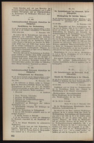 Verordnungsblatt der steiermärkischen Landesregierung 19391122 Seite: 2