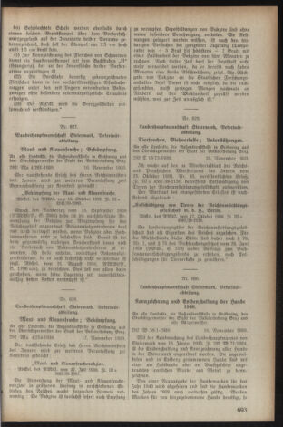 Verordnungsblatt der steiermärkischen Landesregierung 19391125 Seite: 7