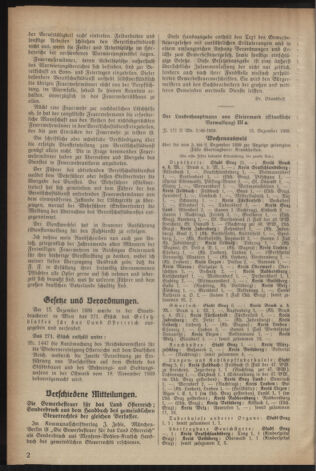 Verordnungsblatt der steiermärkischen Landesregierung 19400103 Seite: 2