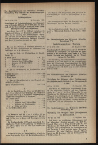 Verordnungsblatt der steiermärkischen Landesregierung 19400106 Seite: 5