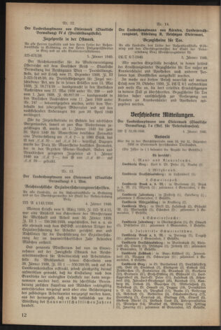 Verordnungsblatt der steiermärkischen Landesregierung 19400110 Seite: 2