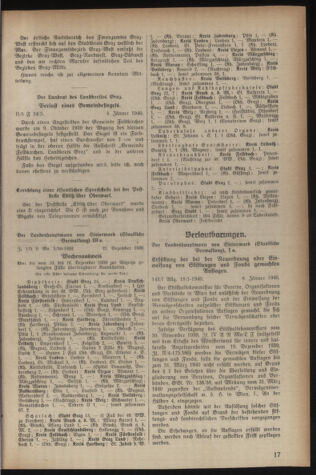 Verordnungsblatt der steiermärkischen Landesregierung 19400113 Seite: 3